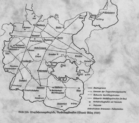 Flugsicherungsbezirke im Deutschen Reich, 1939